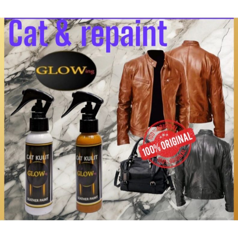 KODE C87S cat tas kulit jaket sepatu kanvas midsol leather repaint poles semir warna hitam putih cok