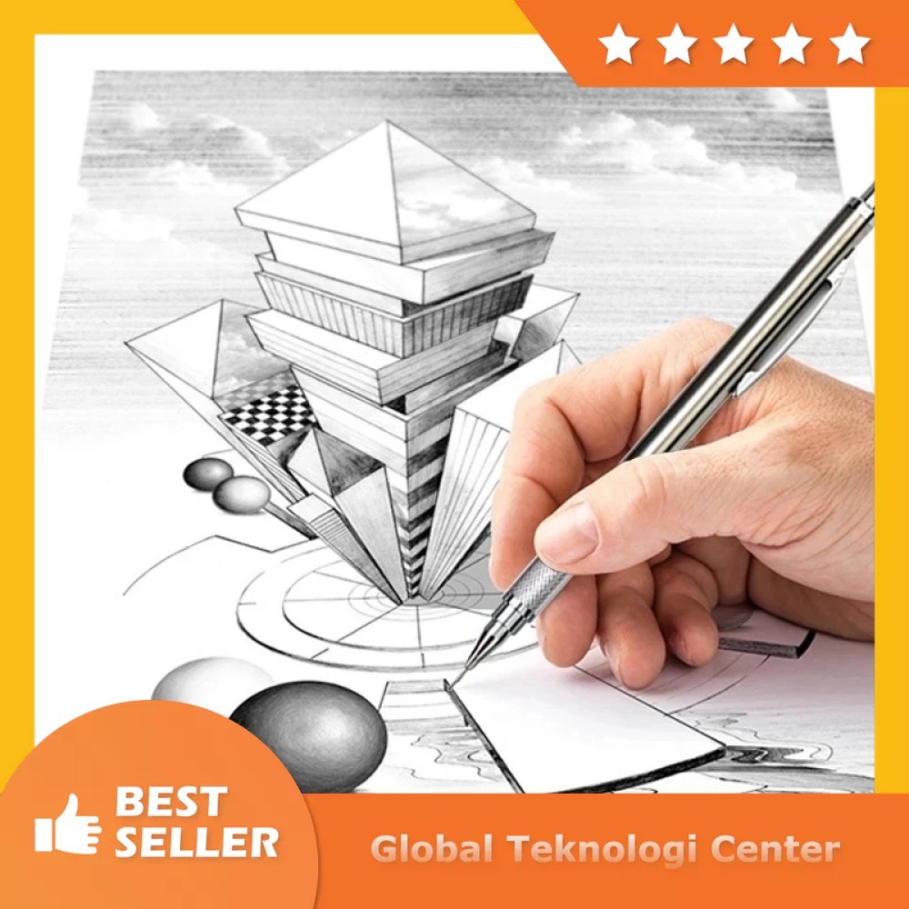 

MROOFUL MF078 - Pensil Mekanik Premium dengan Isi Ulang Tulis Halus Gambar Detail - 7COTBUSV