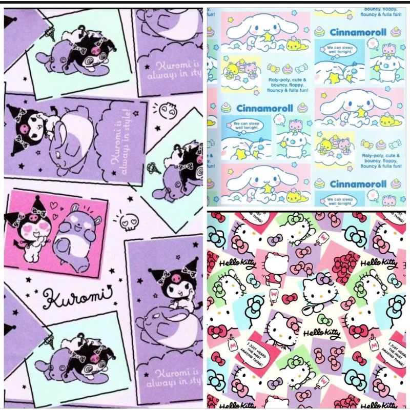 

KERTAS KADO SANSANWA SANWA SANRIO KUROMI HELLO KITTY CINNAMOROLL