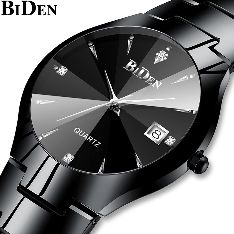 KODE X25T Biden 14 Jam Tangan Pria Wanita Analog Tanggal Stainless Steel Band Calendar Quartz Watch 