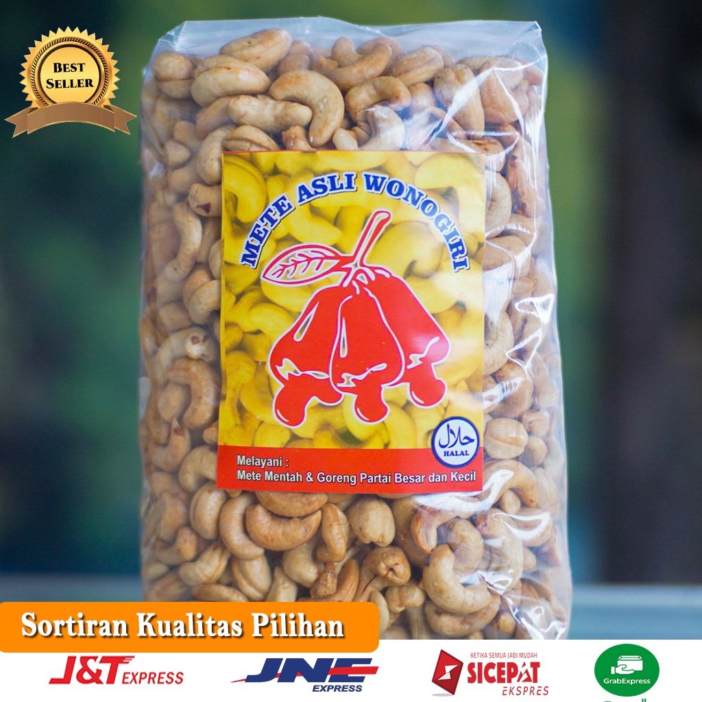 

FLASH SALE 1KG Kacang Mete Mede Goreng Oven Cokelat Grade A Super Original Wonogiri