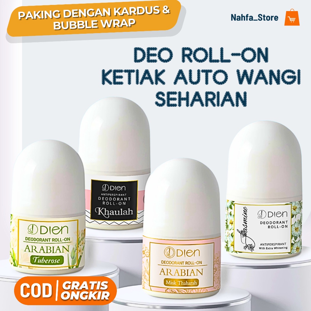 KODE V85P Deo DienDeodoran Roll On Men Women Deodorant Wanita Pria Alami Penghilang Bau Badan Wangi 