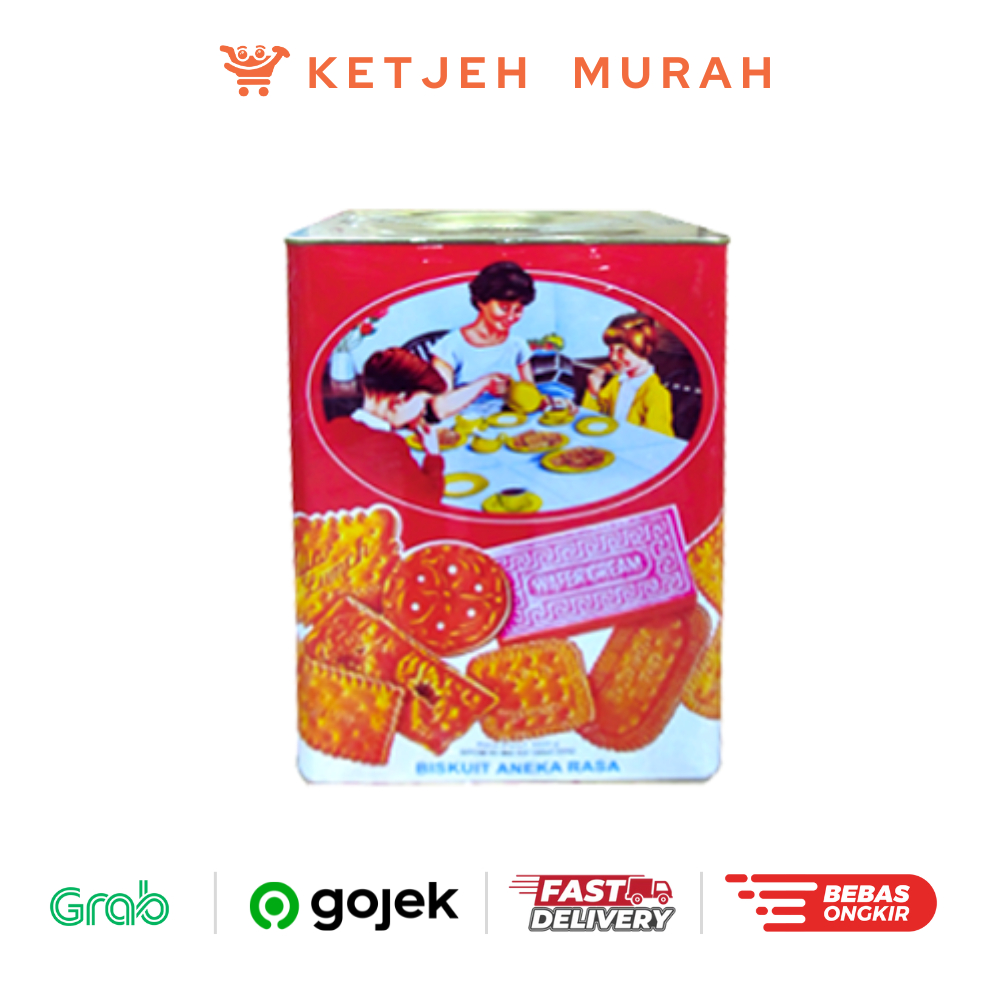 Khong Guan Red / Biskuit Aneka Rasa Kaleng Merah 1600 Gram