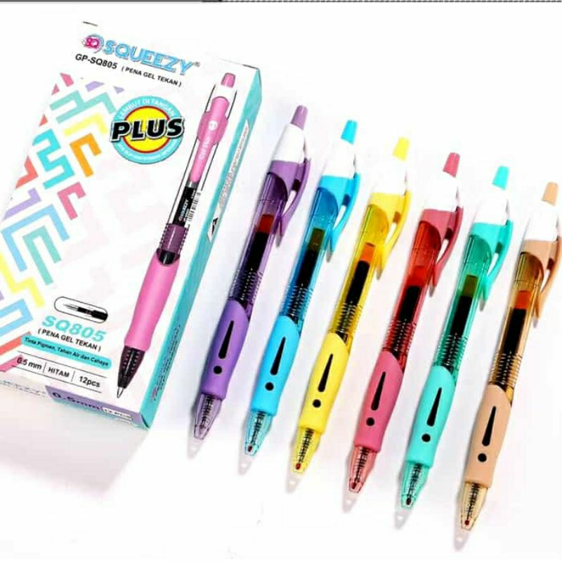 

( 1 pcs ) Bolpen Cetekan/Bolpen Gel/Bolpen Gel Squeezy