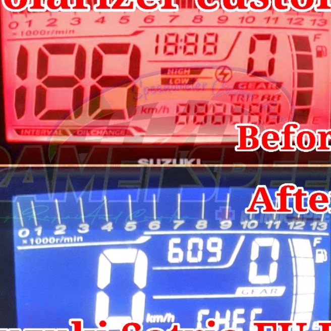 Langka Polarizer custom speedometer Satria Fu FI Polaris speedometer satria fu fi