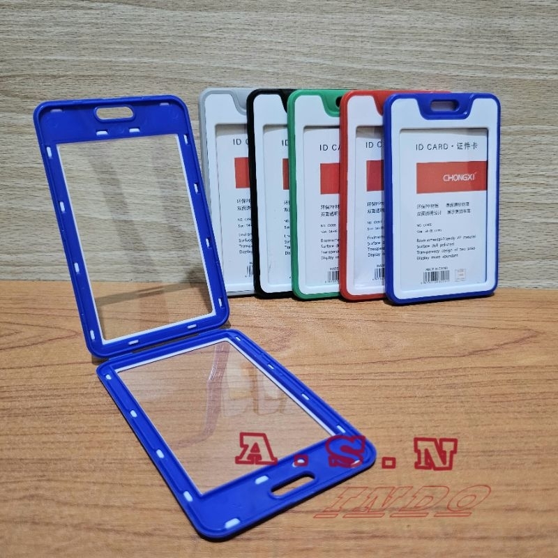 

Tempat Kartu Id Card 2 Sisi Holder Id Card Plastik Transparan