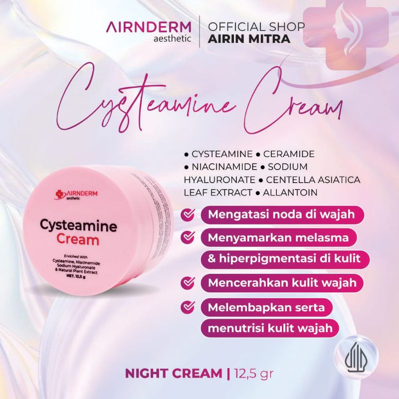 Airnderm Aesthetic Cysteamine Cream Krim Wajah Airin Beauty Care AirinSkin