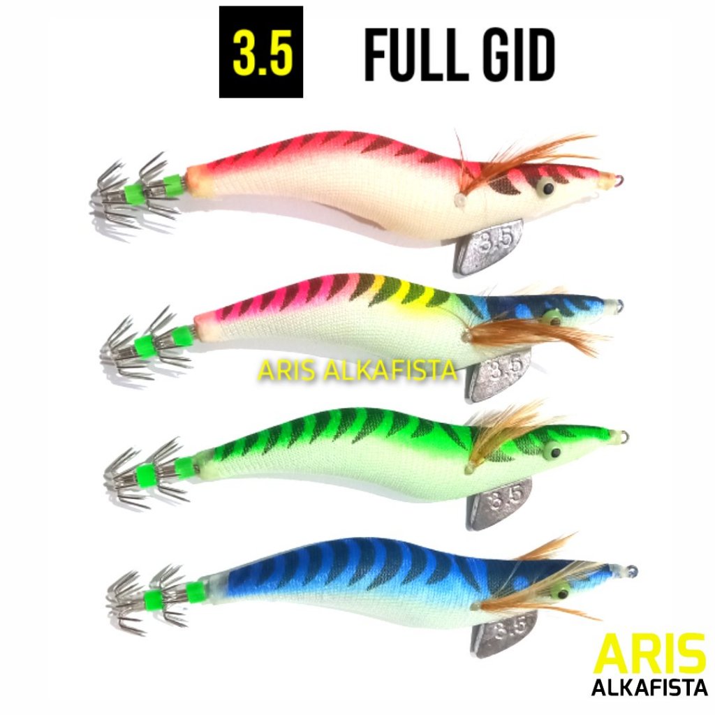 Umpan Pancing Cumi cumi Egi 3.5 FULL GID