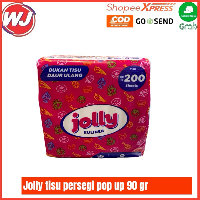 JOLLY TISU PERSEGI POP UP 90 GRAM