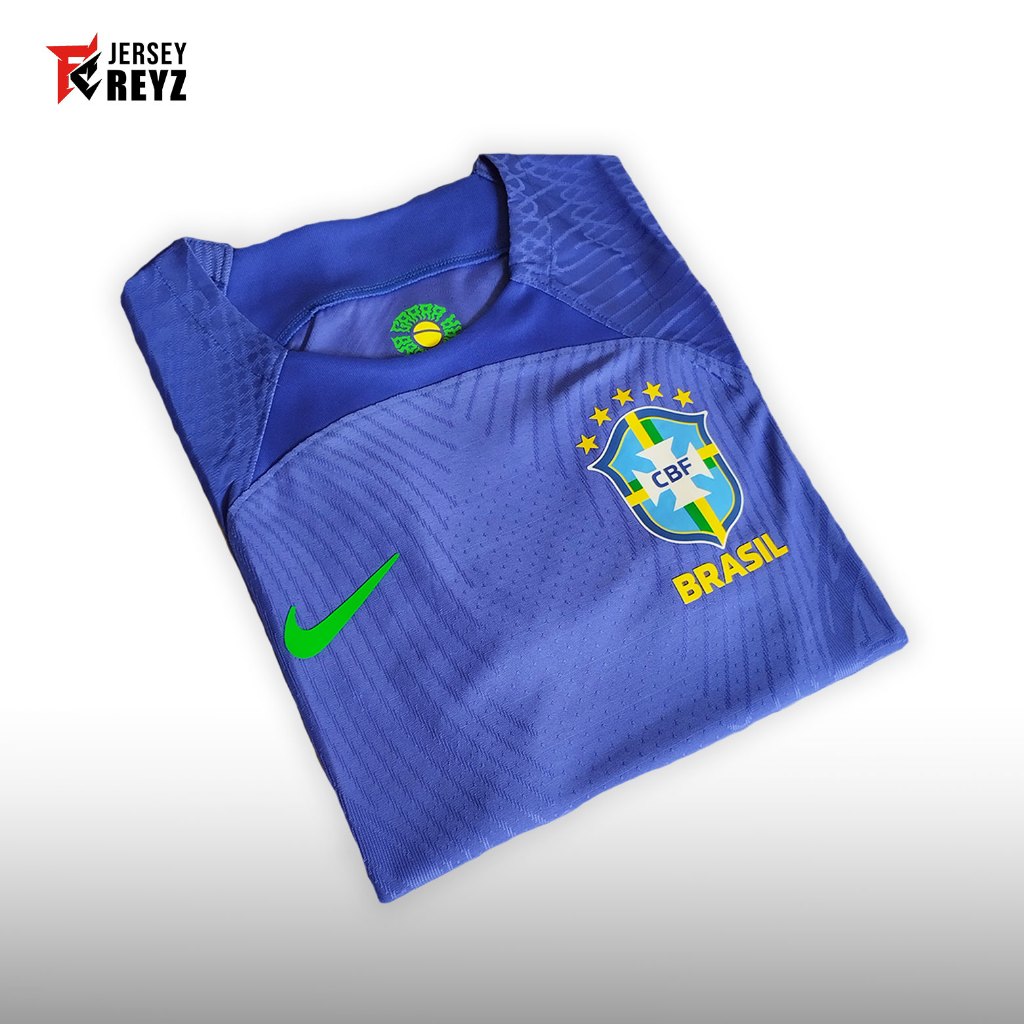 PLAYER ISSUE - Jersey Negara Brazil away biru tahun 2022