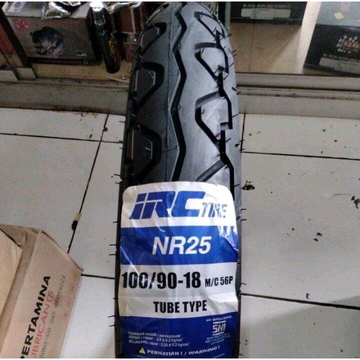 BL100/90-17NR25 BAN LUAR IRC 17-100/90 NR25 TIPE TUBLES