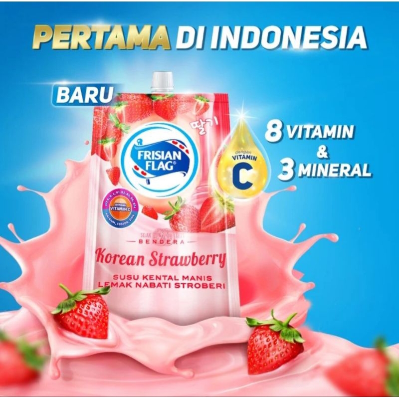 

[Kalimantan] FRISIAN FLAG Kental Manis Stroberi Korea 260g