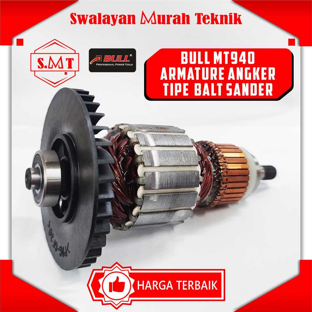 BULL MT950 ARMATUR ROTOR ANGKUR ANGKER MESIN GERINDA GRENDA DISCGRINDER 4" MAKTEC MT 950