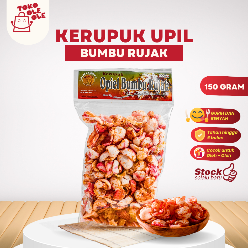 

Kerupuk Upil Bumbu Rujak / Kerupuk Pasir / Cemilan Kerupuk Pedas Manis Cap Kepala Singa 150 gr