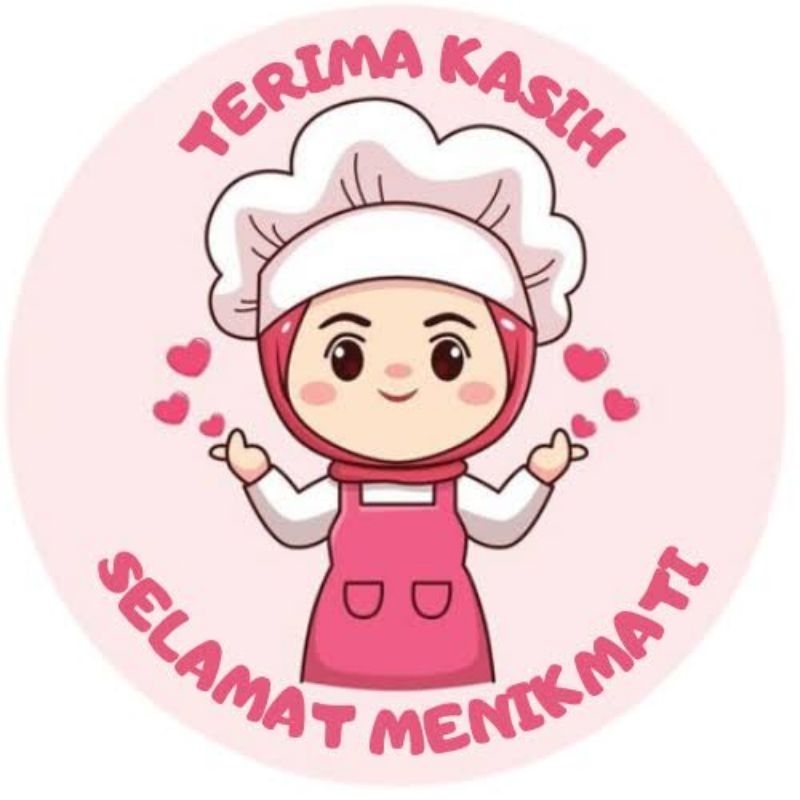 

sticker thankyou 3 cm 1 pak/_+ 55 pcs