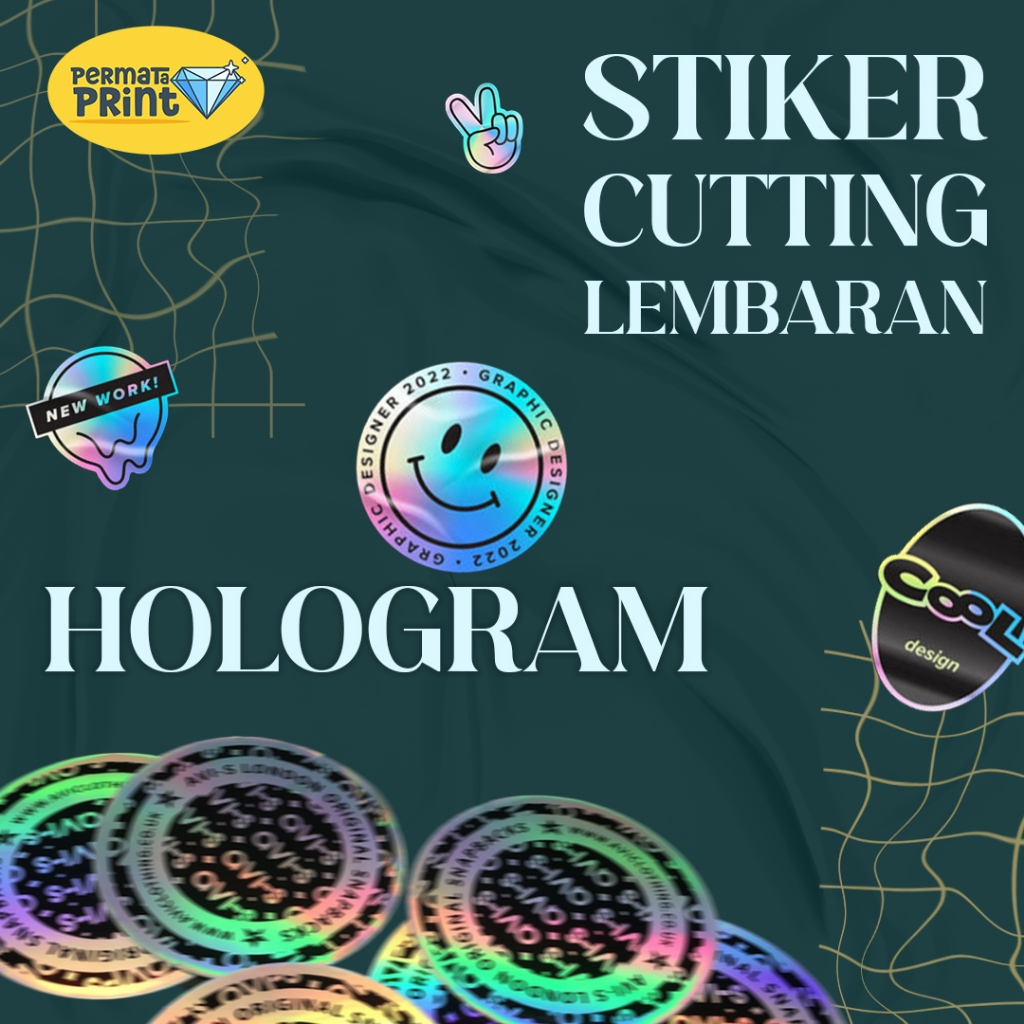

Stiker Hologram [FREE DESIGN & CUTTING] Stiker Logo / Label Kemasan Produk Makanan / Stiker Hologram A3+ / Stiker Hologram Logo Custom