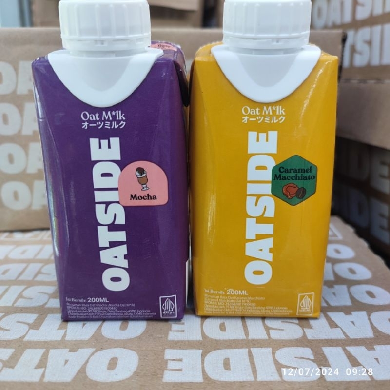 

OATSIDE SUSU OAT MILK 200ml CAP TUTUP DUS KARTON isi 12 pc
