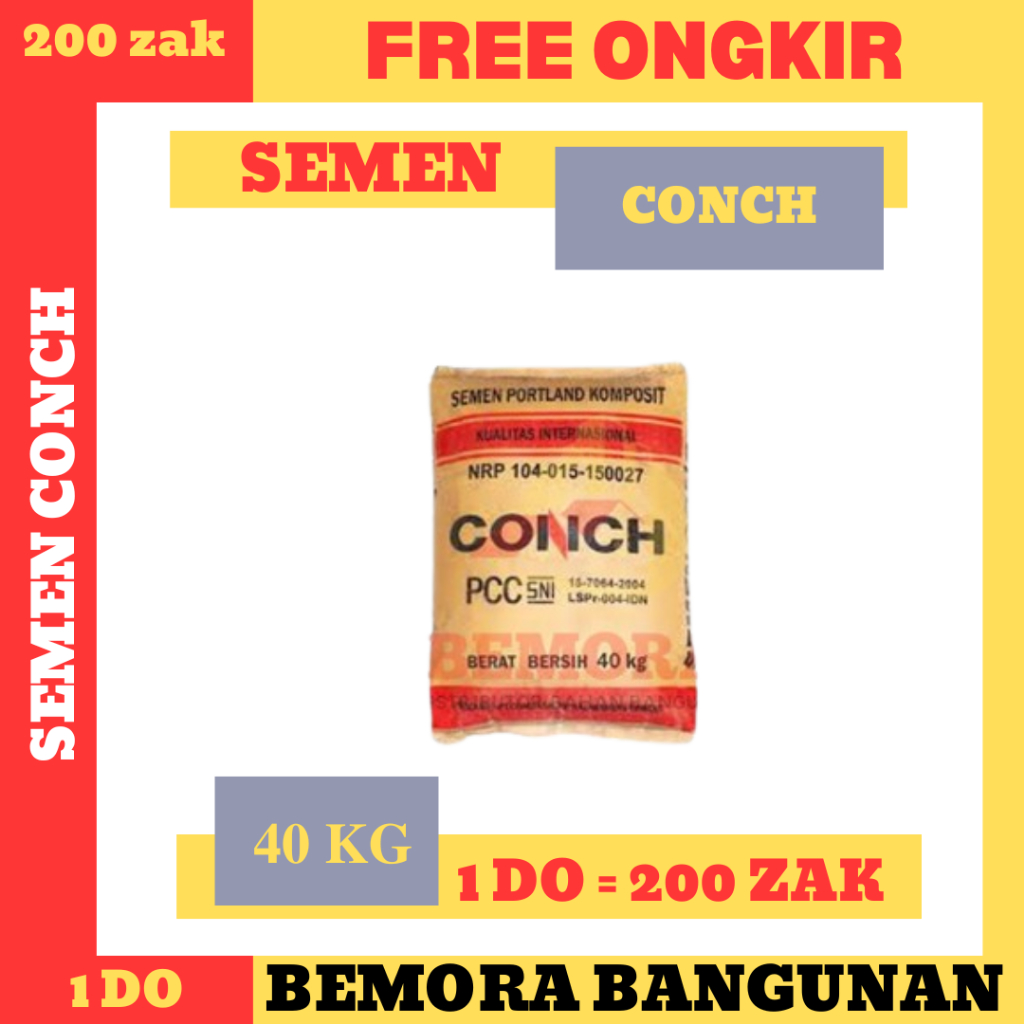 Semen Conch 40 kg (Ongkir jabodetabek gratis) (Harga Grosir)