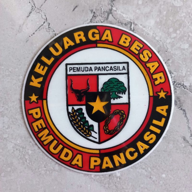 STICKER MOBIL PEMUDA PANCASILA BERBAGAI BENTUK LOGO TIMBUL - STICKER MOBIL PEMUDA PANCASILA TIMBUL