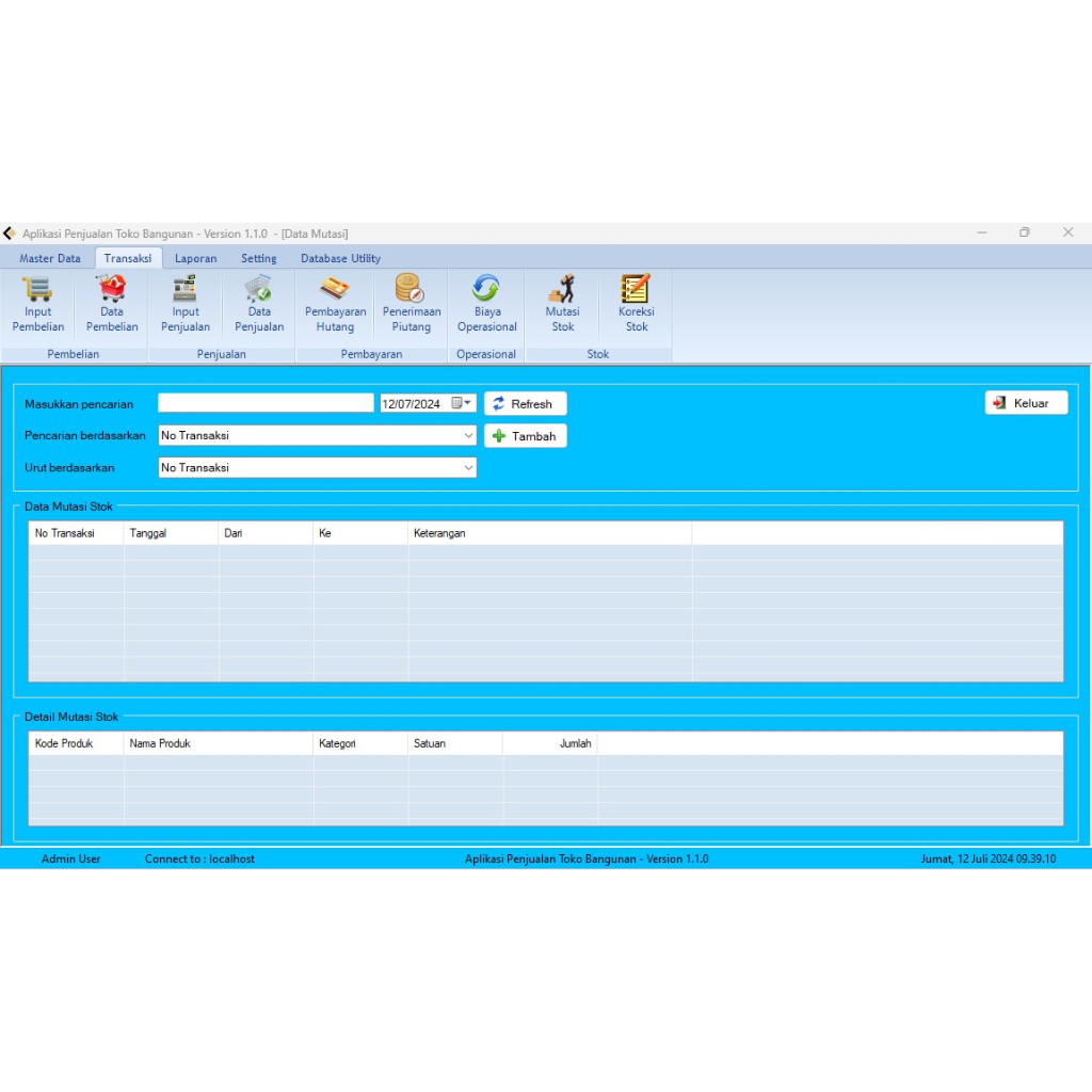 Software Penjualan Kasir Toko bangunan