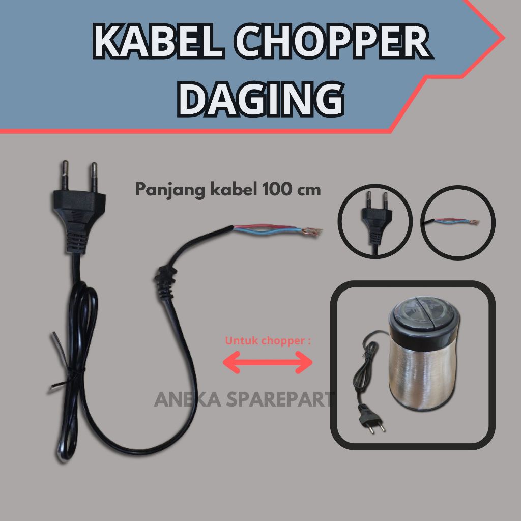 (VISHAL) KABEL CHOPPER DAGING/MEAT CHOPPER (KABEL SAJA)