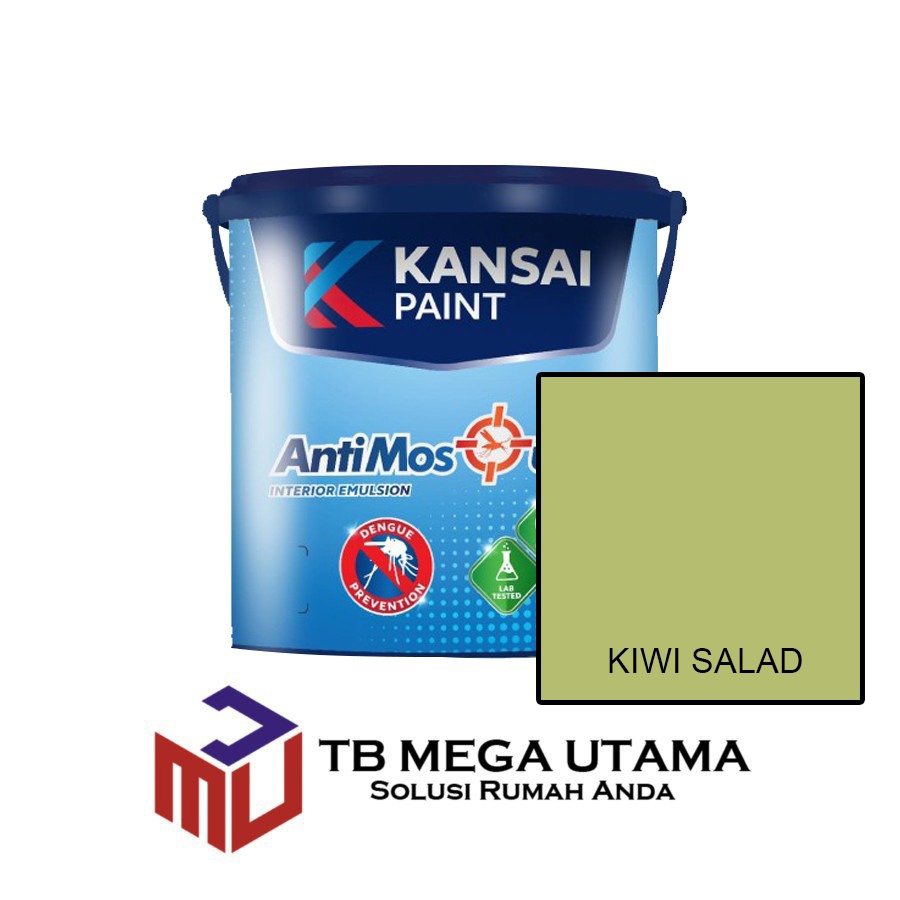 Kansai Paint Anti Mosquito Kiwi Salad 2,5 Liter | Cat Decorative Tembok Anti Nyamuk Interior