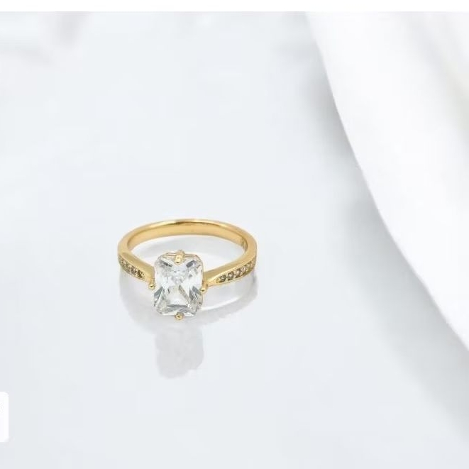 Xuping Cincin Kasual Cincin Kotak Wanita 5121