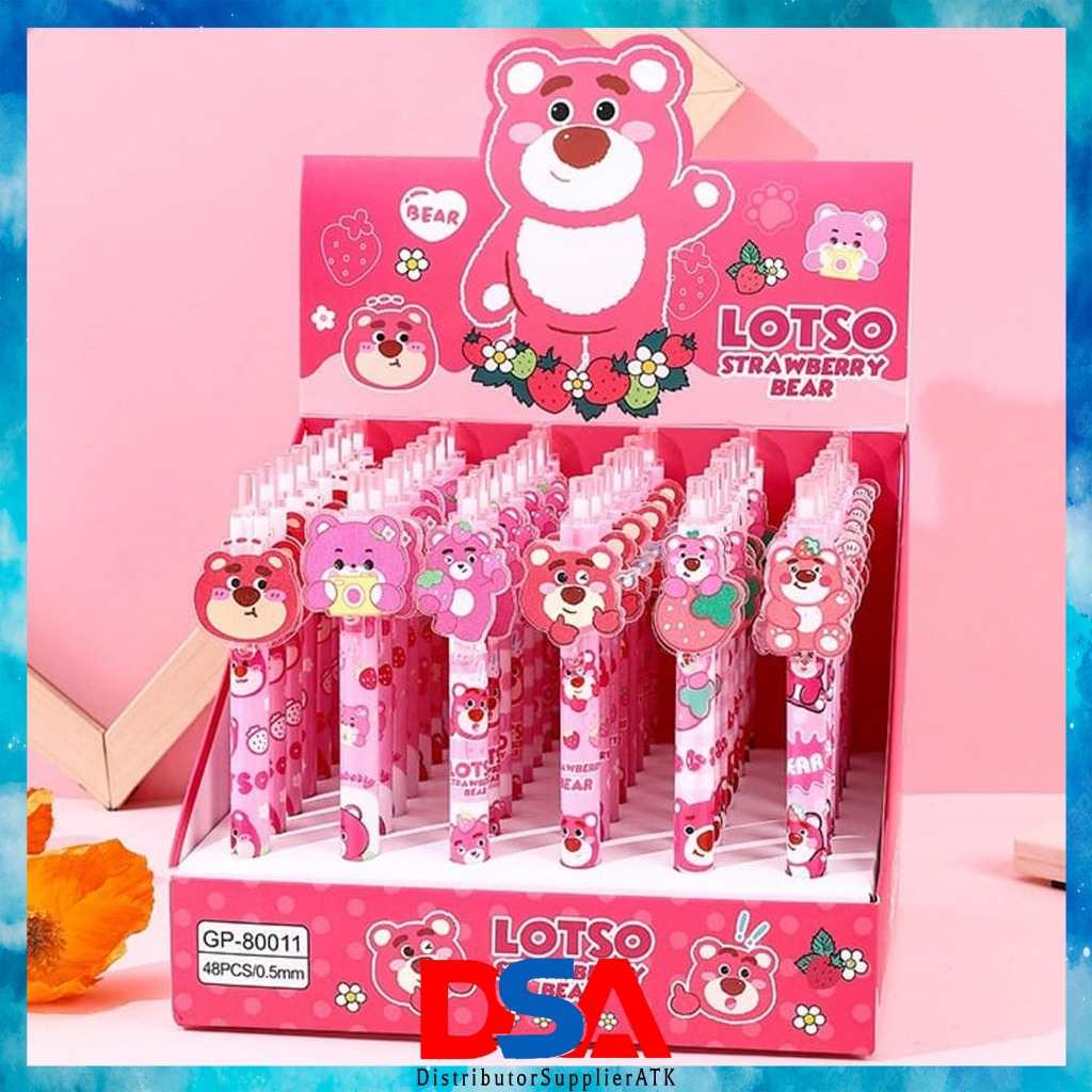 

PULPEN KARAKTER LUCU LOTSO AKRILIK TERBARU/PULPEN GEL ,05 /PULPEN CETEK CUTE