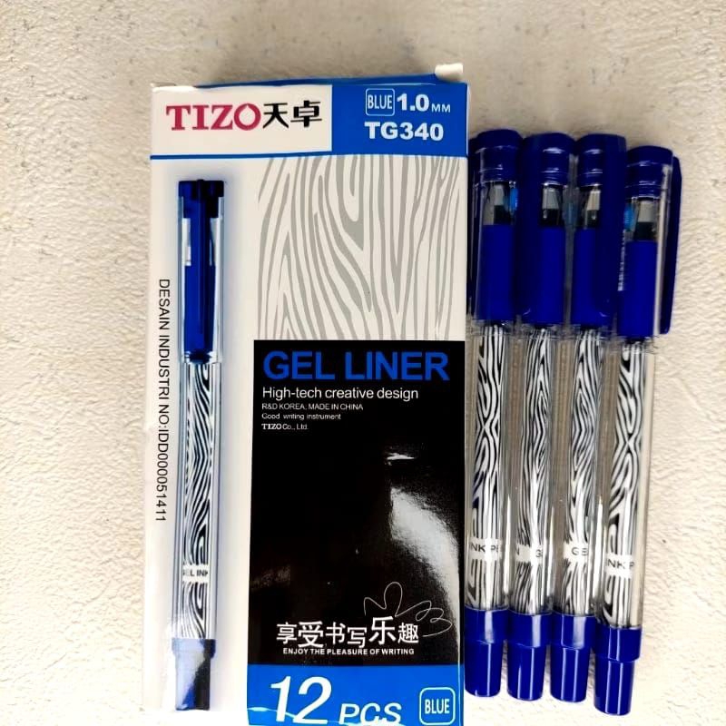 

Pena Pulpen Gel Ink Tizo tebal 1.0mm (1kotak)