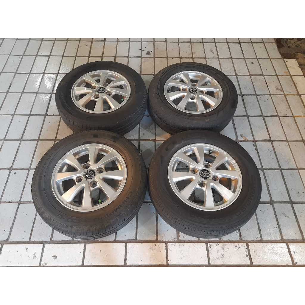VELG MOBIL BEKAS ORI COPOTAN STD AVANZA RING 14 PCD 4X114 + BAN 185 70 R14 4pcs