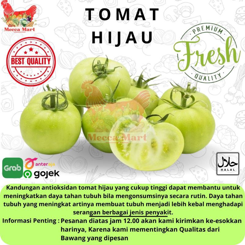 

TOMAT HIJAU FRESH (1kg) - SAYURAN FRESH