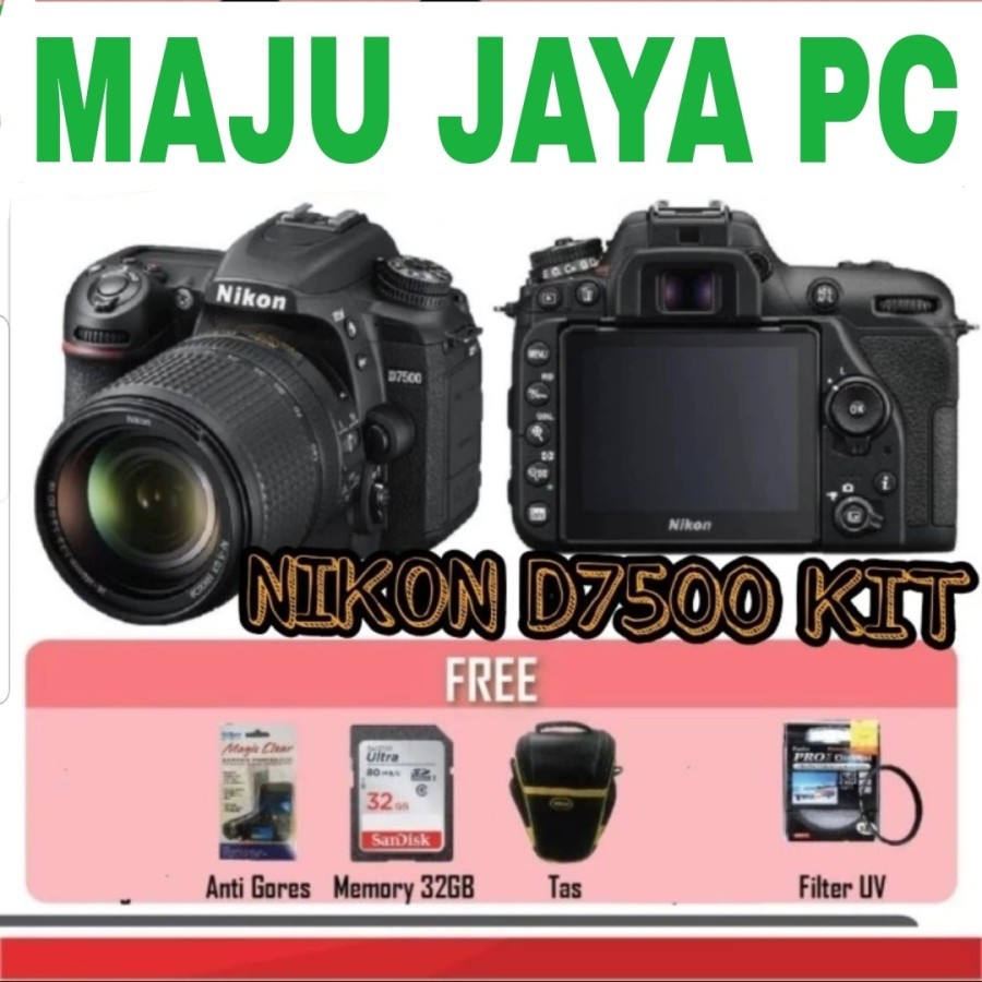 NIKON D7500 KIT 18-140MM VR / KAMERA NIKON D7500 KAMERA DSLR BARU