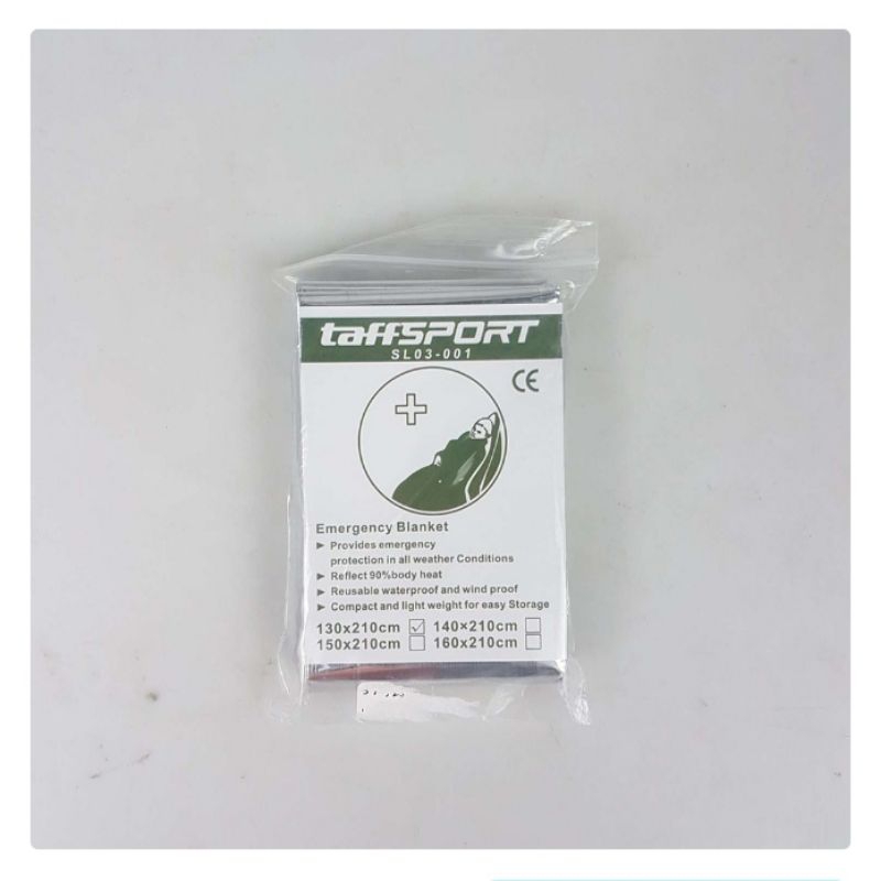 thermal blanket / emergency blanket / selimut emergency / pencegahan hipotermia