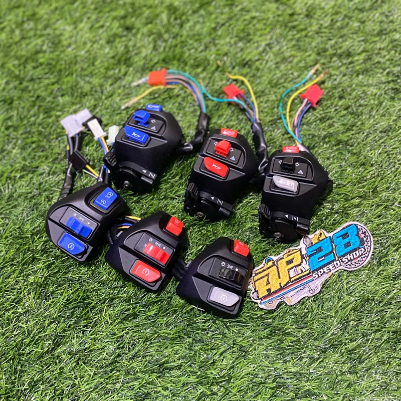 SAKLAR VIETNAM MIO 1 SET KANAN DAN KIRI PLUS HAZARD DAN PASSBIM / SAKLAR 1 SET AEROX - MIO SPORTY - 