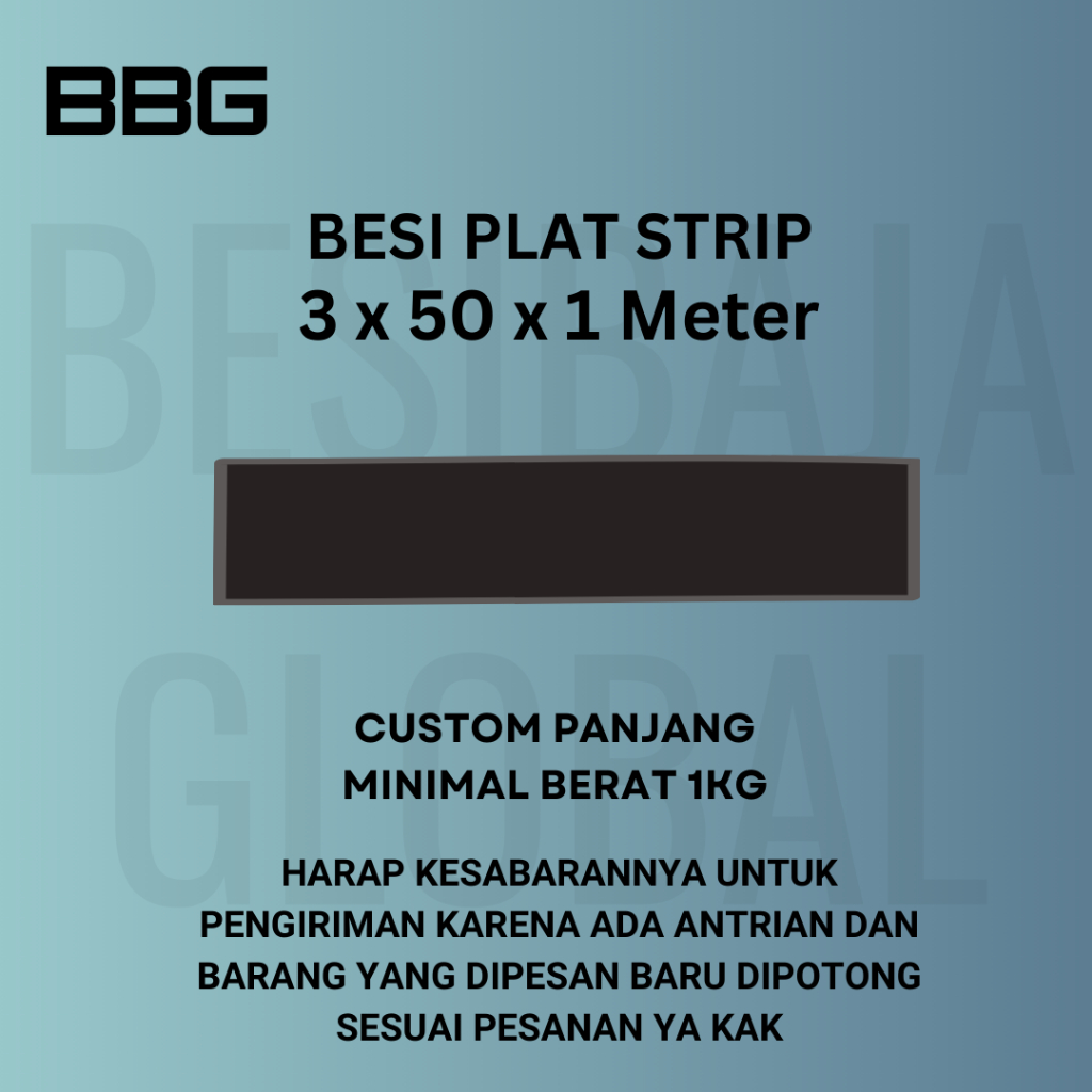 PLAT STRIP 3 x 50 x 1M