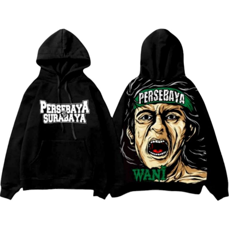 Hoodie Persebaya Surabaya Bonek Pembangkang Arus Bawah Sampek Kiamat