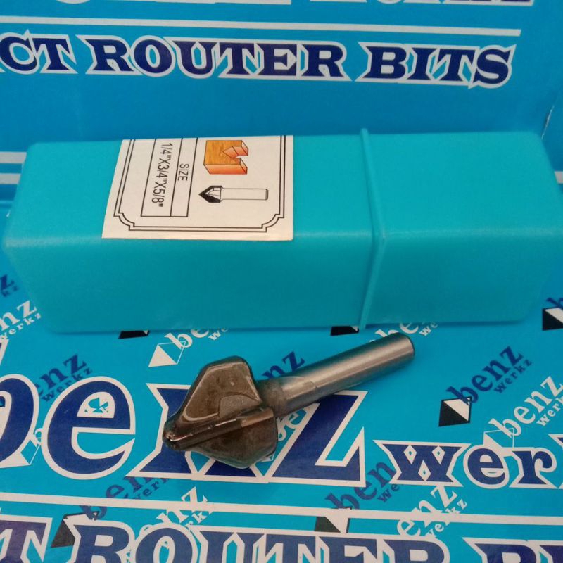 BENZ Mata Router Bits Vee Grove Mata Profil 201-041 Mata Router ACP 19mm