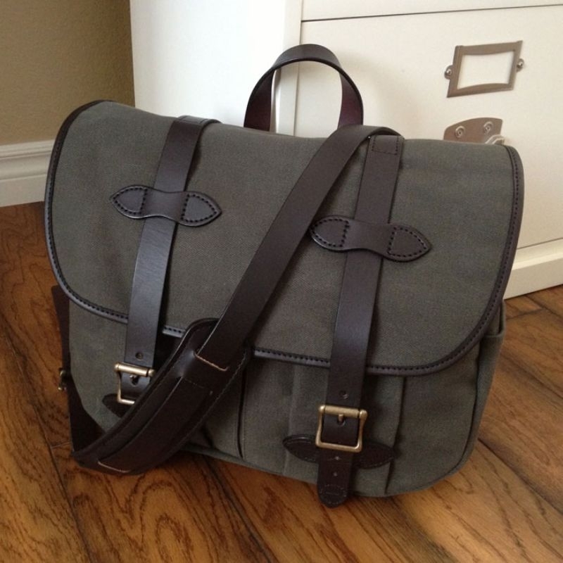Filson Rugged Twill Field Bag Otter Green Medium Original Made In USA