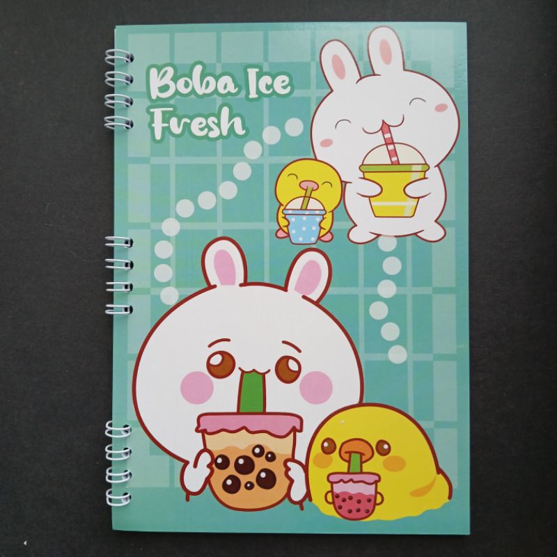 

notebook spiral 1pcs 25 Lbr 19x13cm buku tulis anak