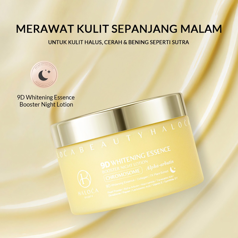 [HALOCA BEAUTY READY STOK] 20 PCS HB CHROMOSOME 9D Whitening Essence Booster Night NIGHT LOTION CHRO