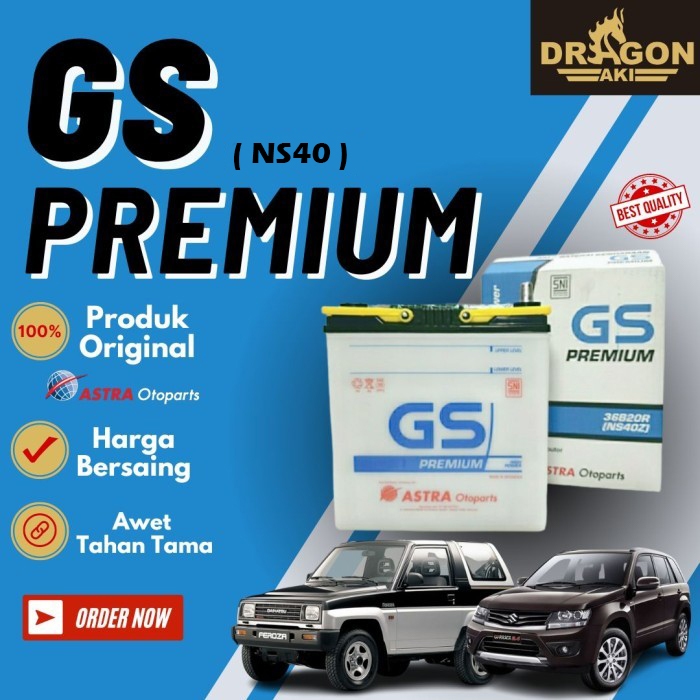 Aki mobil Gs premium Ns40