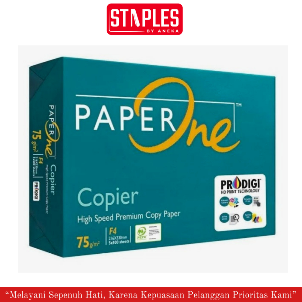 

Paper One Kertas Hvs F4 75Gsm / Kertas Hvs F4 80Gsm / Kertas Fotocopy