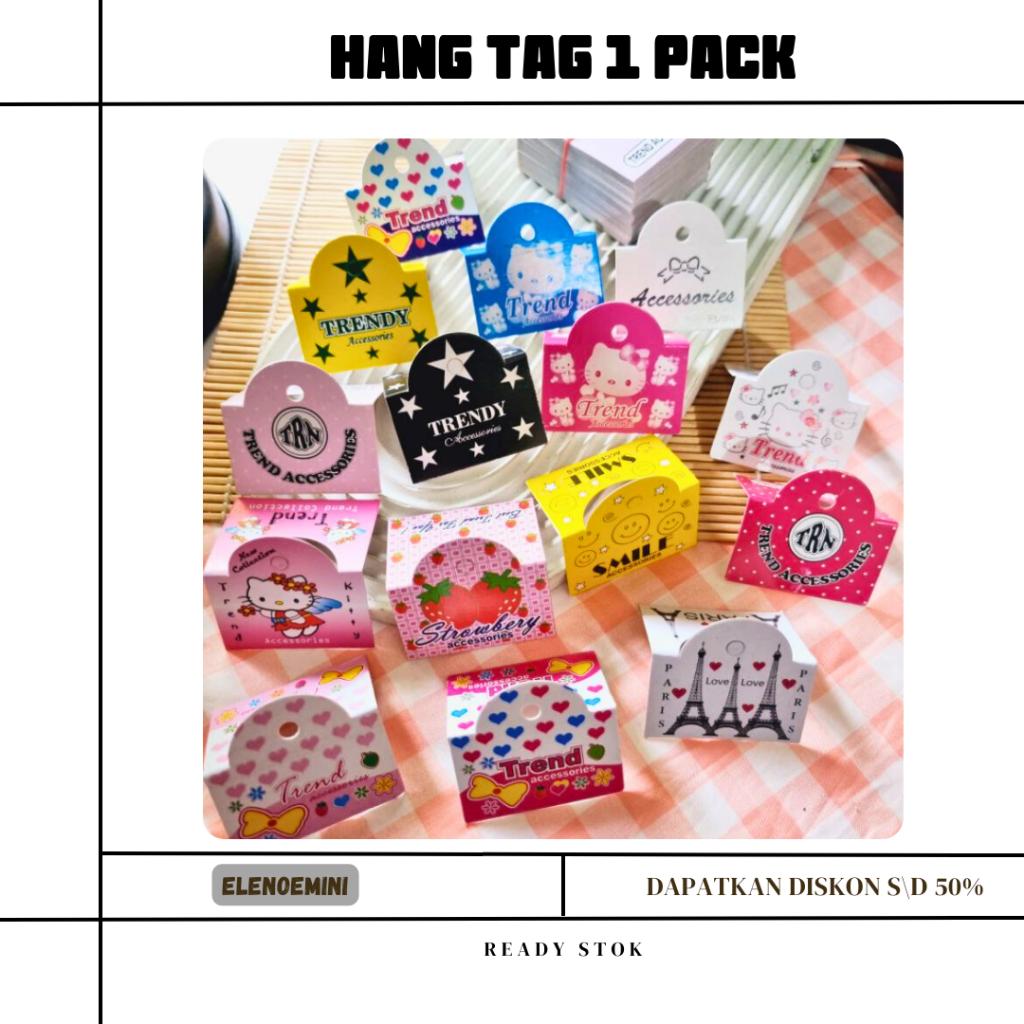 

✨ Label Hangtag Aksesoris Tingkatkan Daya Tarik Produk | Hangtag Label Aksesoris Murah | Ready Stok
