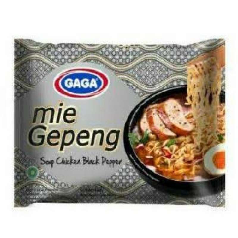 

Mie Gaga Gepeng Soup Chicken Black Pepper 67 gram