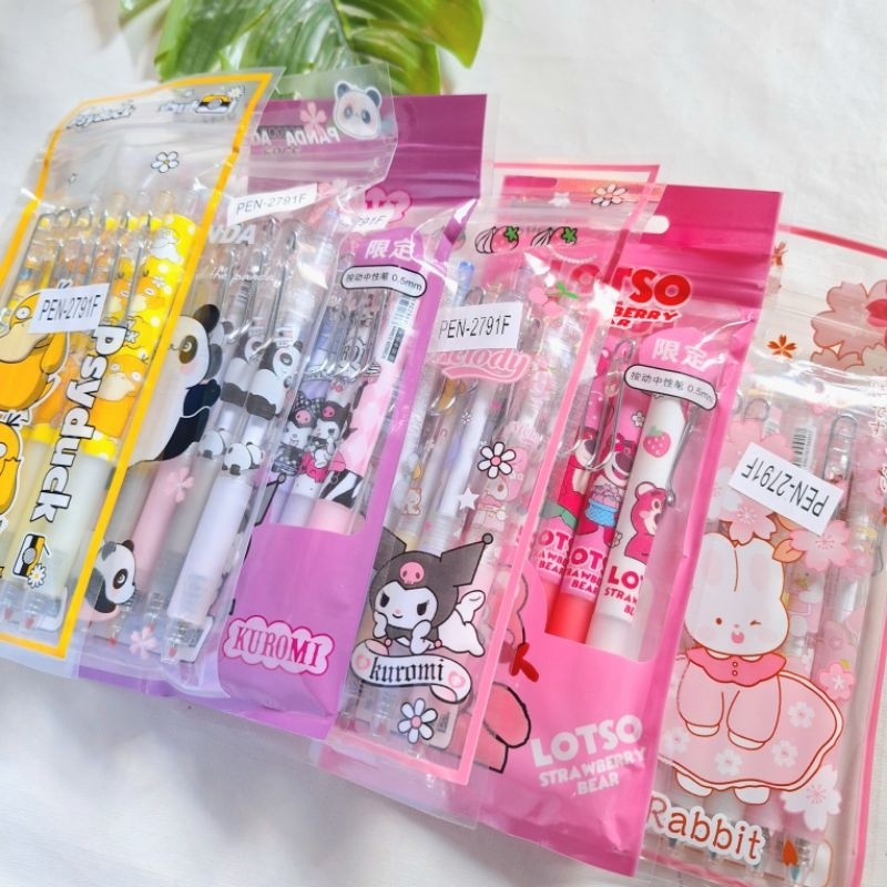 

POM PENA kartun 1 PACK ISI 6 PCS KARAKTER kartun lucu imut korea