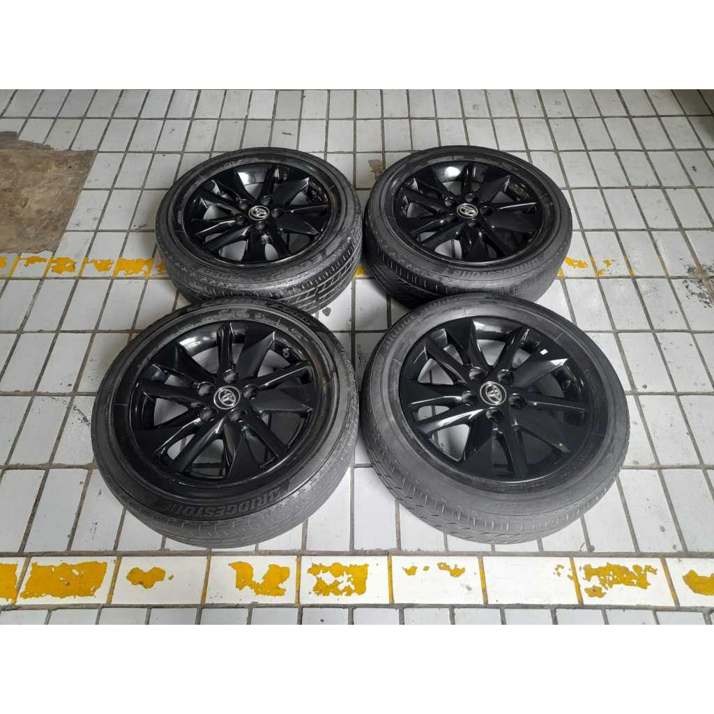 VELG MOBIL ORI STD INNOVA REBORN RING 16 LEBAR 6 PCD 5X114 ET30 + BAN 195 50 R16 4pcs