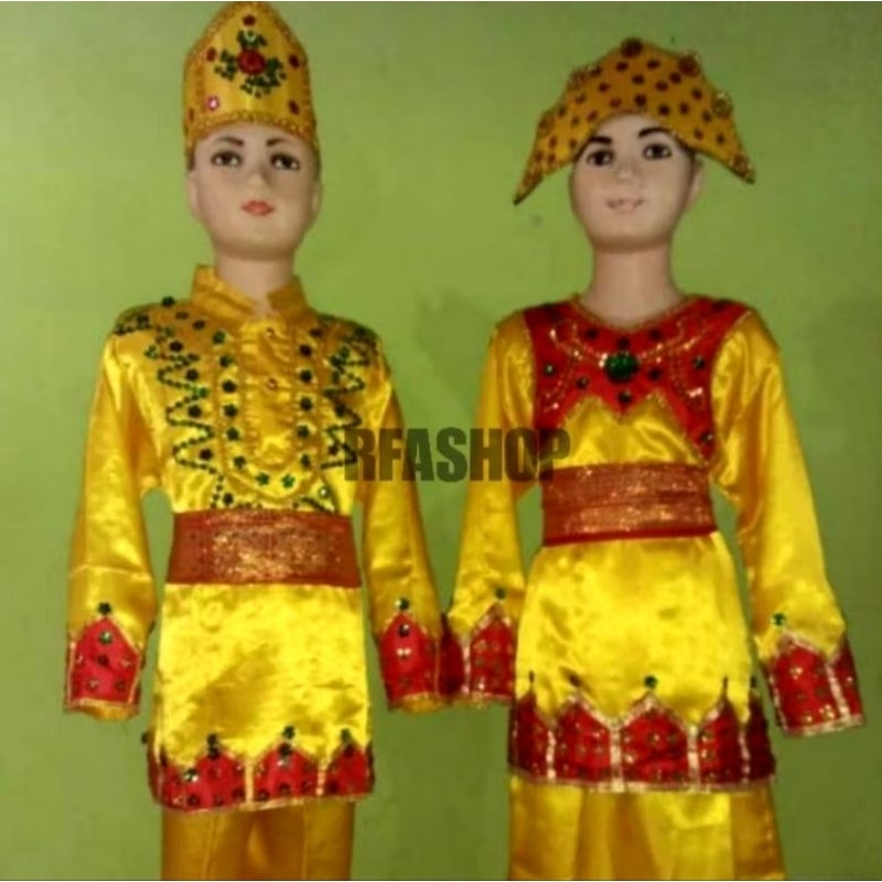 Baju adat gorontalo anak / kostum anak adat gorontalo / TK & SD