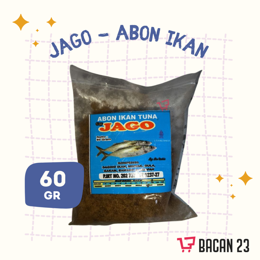 

Abon Ikan Tuna Cap Jago (60gr) Abon-Abon