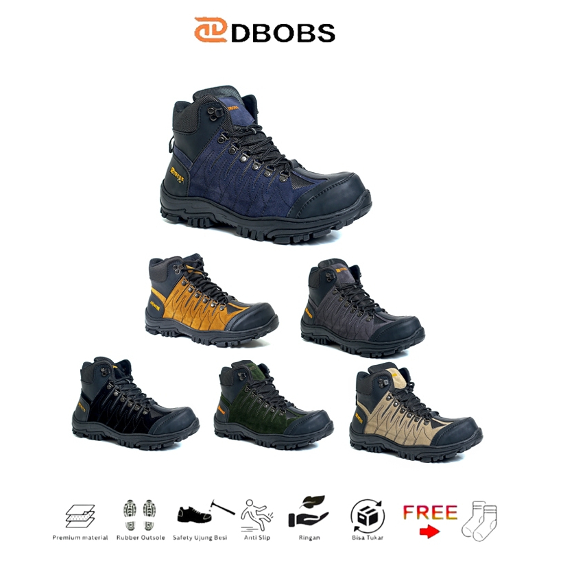 Sepatu Safety Outdoor Trekking Hiking Climbing Working Proyek Original Terlaris Dbobs Clovers