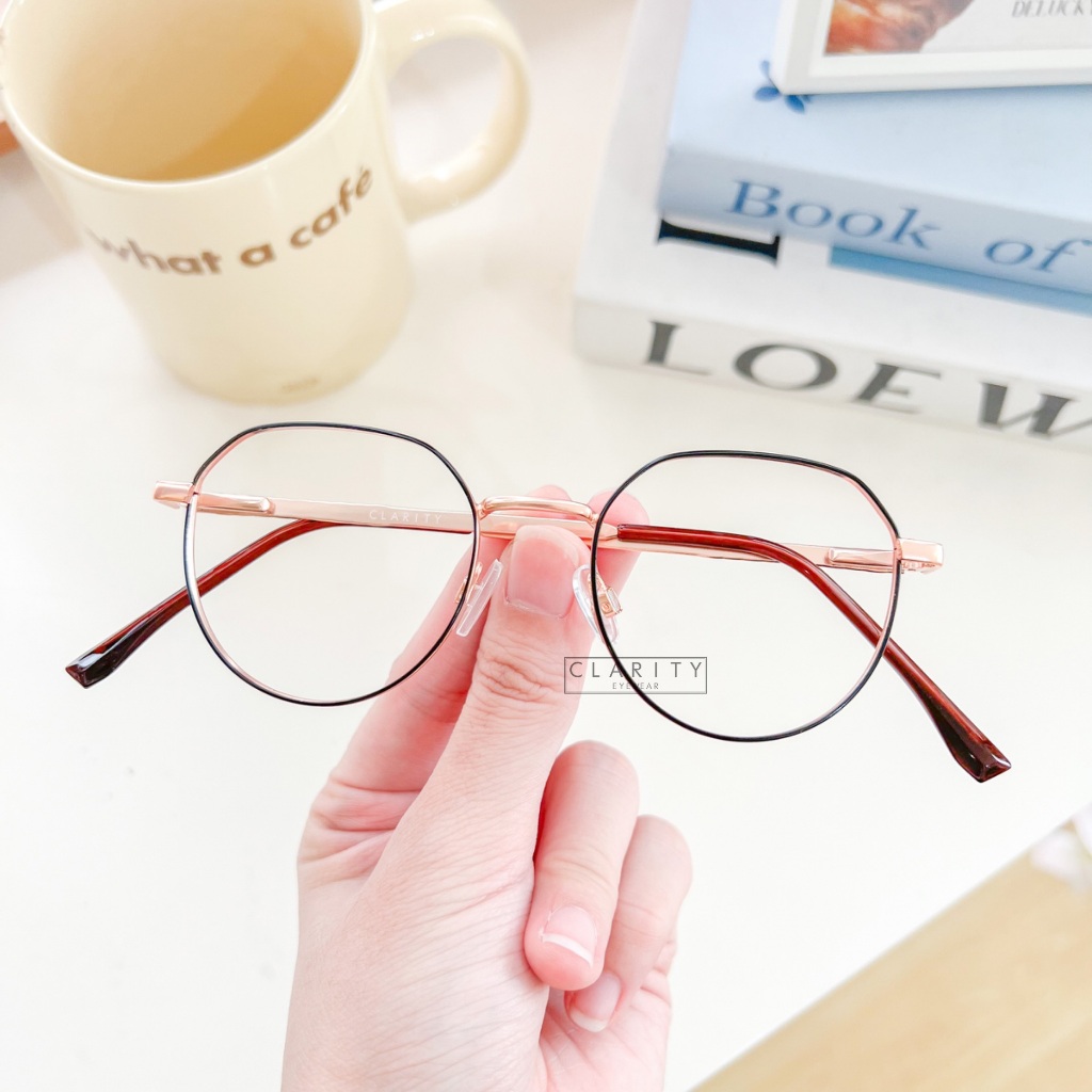 CLARITYEYEWEAR #8816 Frame Kacamata Bulat Kecil Pria/Wanita Fashion